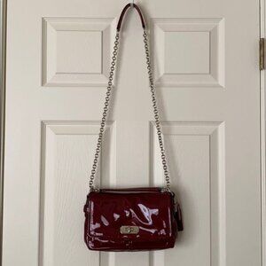 Coach Burgundy Patent Leather Small Purse